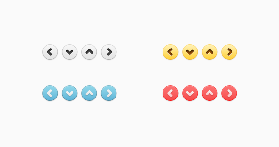 minimal rounded arrows psd